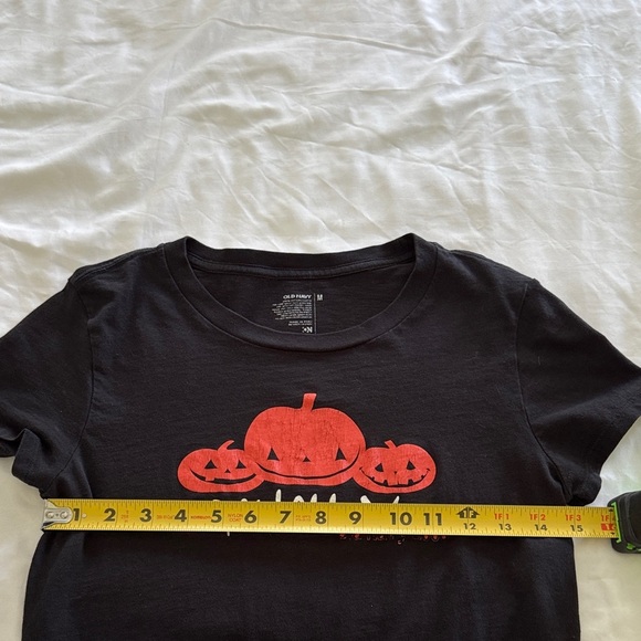 Old Navy Happy Halloween Black 100% Cotton T-Shirt Size Medium - Picture 6 of 6